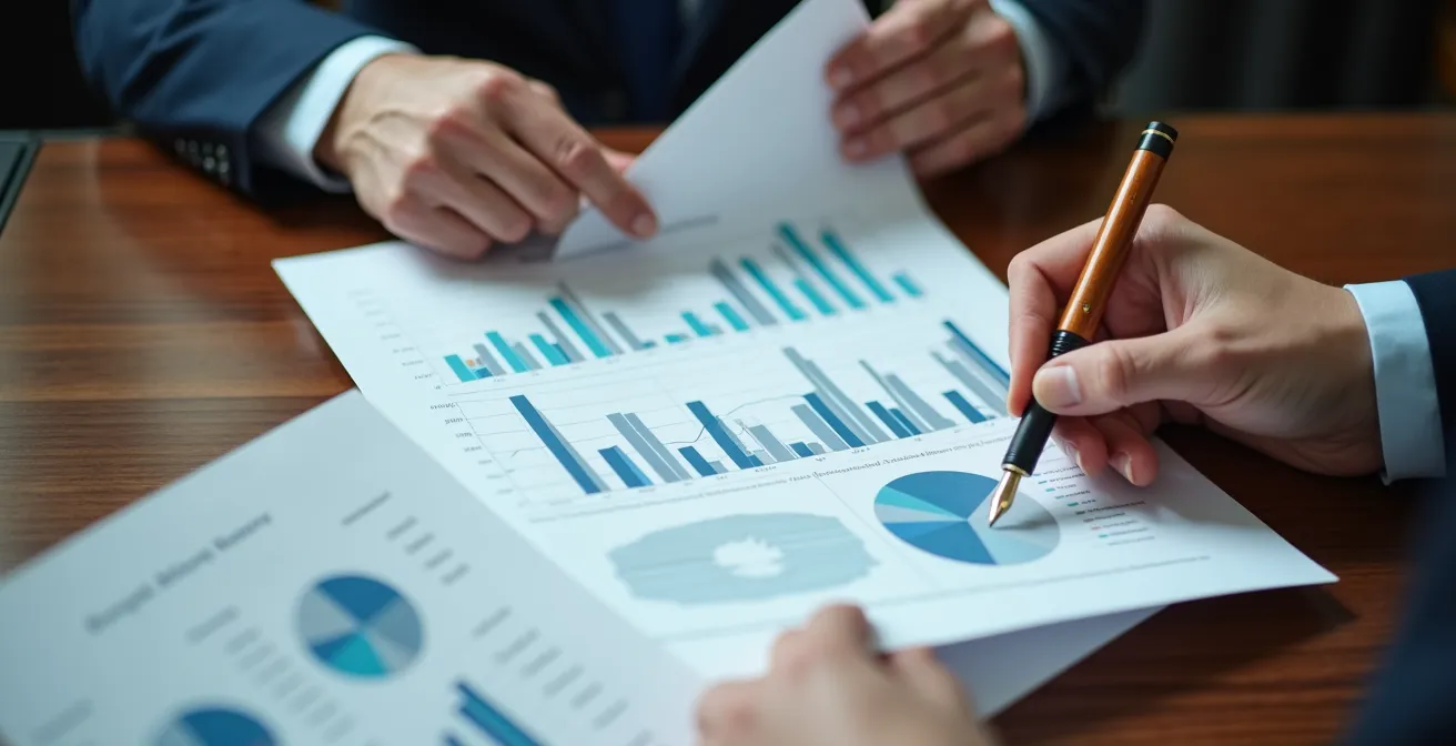 Meeting con investitori in sala conferenze moderna