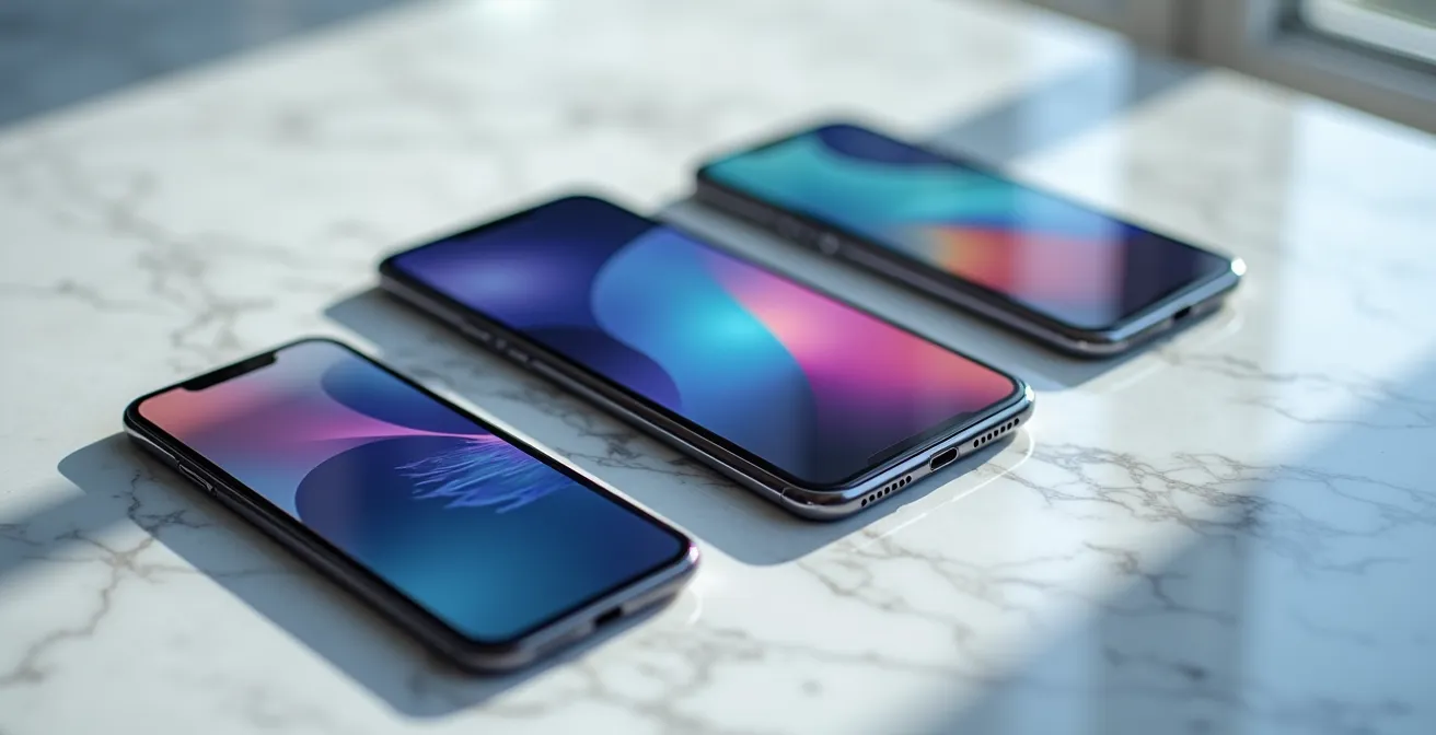 Dispositivi mobili che mostrano diversi formati di contenuto Instagram per prodotti