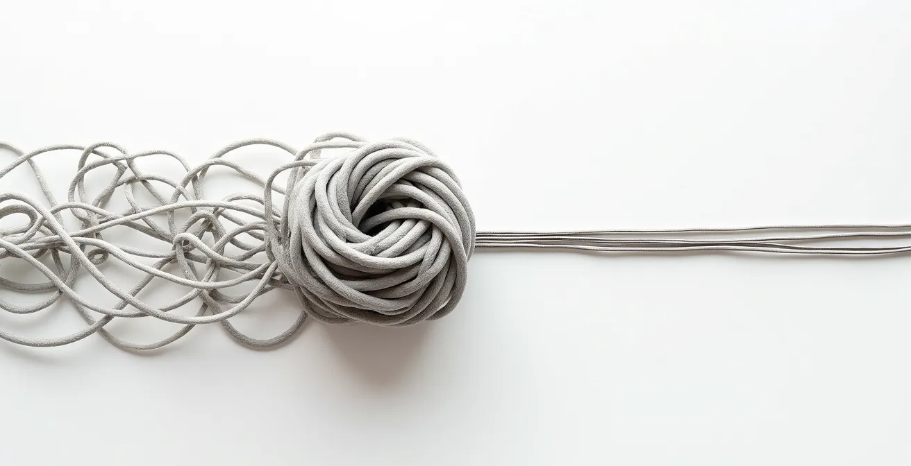 Confronto visivo tra un menu di navigazione complesso e uno semplificato, ideale per utenti anziani.