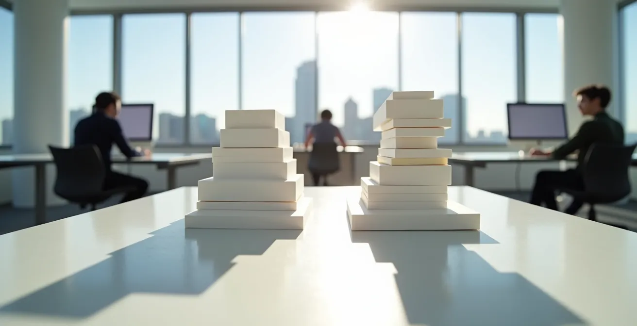 Confronto visivo tra struttura corretta ed errata degli heading nel footer